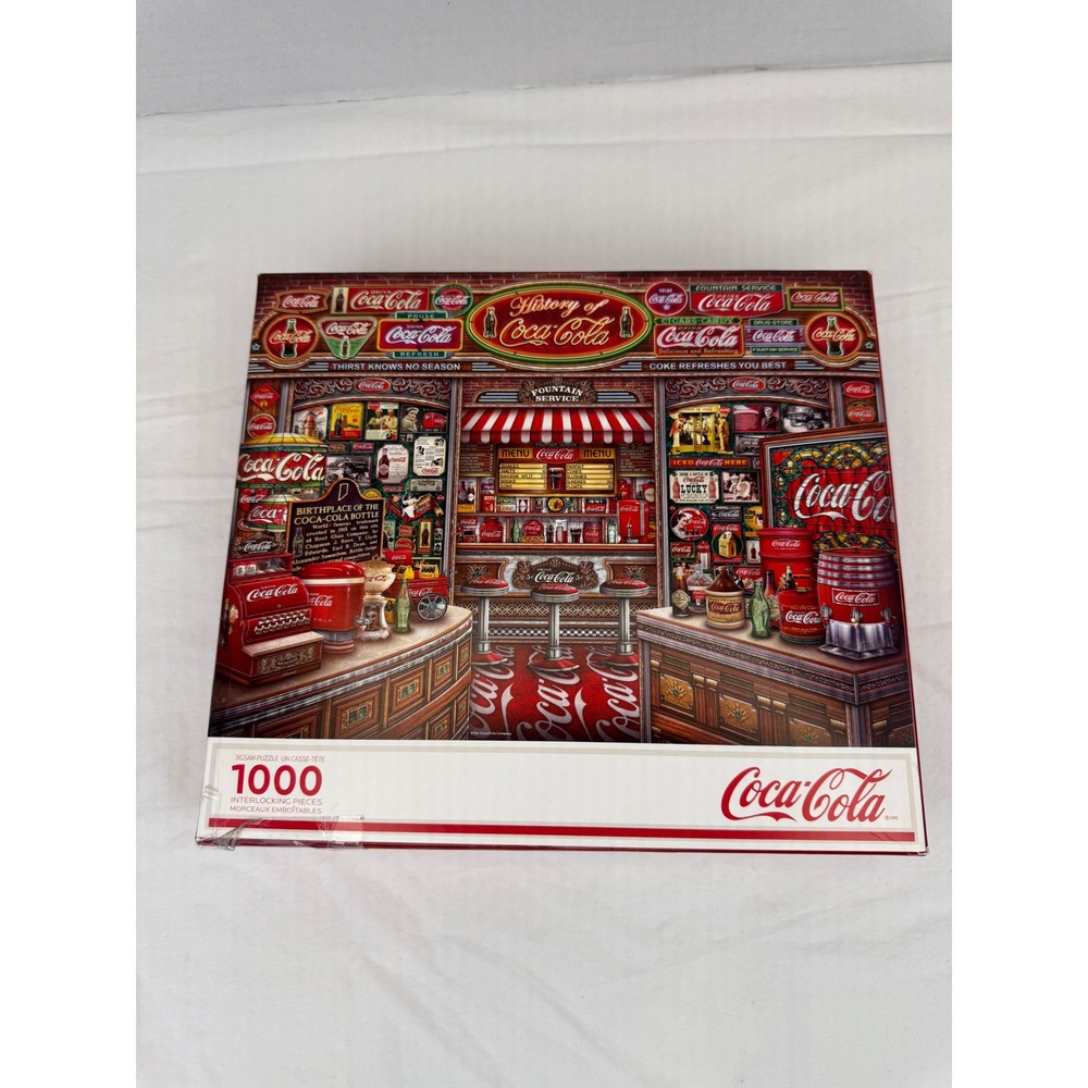 Springbok History of Coca-Cola 1000 Piece Jigsaw‎ Puzzle Made in USA